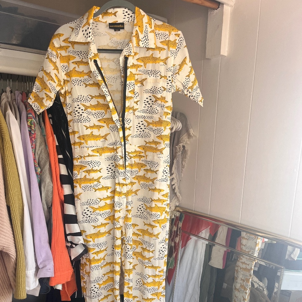 Nooworks coveralls (shark print)
